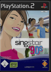 SingStar 90's PAL Playstation 2 PAL box art